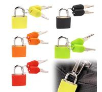 8 Pezzi Lucchetti per Valigie con Chiavi Mini Lucchetti in Colorato Piccolo Bagagli Lucchetto Lucchetto Armadietto Lucchetto Valigia Aereo per Borse da Viaggio Palestra Armadietto