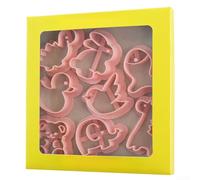 8-Piece Animal Cookie Cutter Set PP Cartoon Shapes