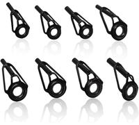 8 Piece Fishing Rod Ring, Fishing Rod Tip Ring Kit, Fishing Rod Guide, Fishing Rod, Stainless Steel Fishing Rings Guide Kit (8 Sizes)