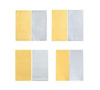 8 Pièce Lettres Autocollantes,Scrapbooking Autocollante Lettre Autocollant Décoration Accessoires,Mini Lot Alphabet Stickers Decorative,Letters Autocollants Transfert DéCoratifs pour Plexiglas(Doré)