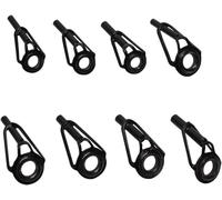 8 Piece Rod Tip Repair Kit - Ceramic Stainless Steel Guide Rings For All Types Of Freshwater Or Saltwater Fishing