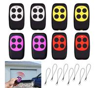8 Pièce Telecommande Portail Universelle 433.92 Mhz Apprenable, Telecommande Universelle Porte Garage Petit Portable Haute Sensibilité Multifréquence Simple D'utilisation avec 8 Porte-clés