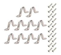 8 pièces/10 pcs Marine Bateau Top Pad Eye Tie Down Anchor Point d'arrimage Kayak Deck Loop avec vis en acier inoxydable Sangle à œillet Marine Deck Poignée avec vis