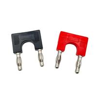 8 pièces 4mm fiche Banane Prise de Court-Circuit connecteur électrique Terminal Couple Adaptateur J.20004(Black 8Pcs)