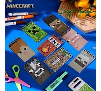 8 pièces / 6 pièces Accessoires de jeu officiellement autorisés Minecraft. TNT moelleux, bobine de poudre tourbillonnante, mini-cahier pixel style My World, idéal pour de multiples scénarios d'utilisa