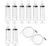 8 Pièces 60 Ml Seringues sans Aiguille, grande seringue en plastique avec tuyau 2PCS 100cm en PVC, Seringues de Distribution pour Chien/Chat/Animal Alimentation/Science/Laboratoire/Usage Industriel