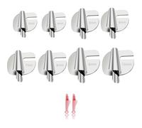 8 Pièces Accessoires Couture 3/4/5/6/7/8/9/10 mm Couture Ourlet Roulé Pied Argent Pieds de Biche pour Machine à Coudre avec Enf