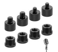 8 Pièces Adaptateurs de Pied de Micro,Vis Adaptateur 5/8 Mâle à 3/8,5/8 Mâle à 1/4,Adaptateurs pour Pied de Micro,Filetage de Vis Adaptateur de Support de Micro pour Microphone,Caméra,Trépied