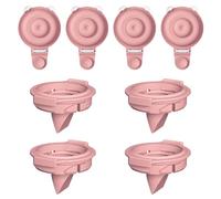 8 pièces améliorées pour tire-lait M9 - 4 valves à bec de canard + 4 diaphragmes doubles, compatibles avec Momcozy Upgraded Mobile Flow / M9 amélioré, rouge