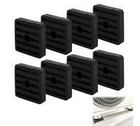 8 Pièces Amortisseurs de Vibrations en Caoutchouc de Climatiseurs,Coussin De Choc Pour Climatisation Pieds Anti-vibrations Support pour Condenseur de Climatiseur Split Extérieur,Noir
