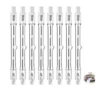 8 Pièces Ampoule Halogène R7s, 118mm 500W Projecteur Halogene Linéaire Ampoule de Sécurité Double Extrémité Blanc Chaud Ampoule Halogène Crayon pour L’éclairage De MaisonTravail Lampadaire etc