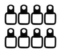 8 Pièces Ancre D'arrimage Métallique Coffre, Acier Noir, Crochet | Point D’attache pour Sangle, Limite le Mouvement du Chargement, Usage Voiture et Camping-car, Voyage