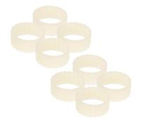 8 Pièces Anneaux de Bougie Antidérapants en Silicone Beige | Collecte de Cire, Maintien Stable, Entretien Facile, pour Réunions et Usage Quotidien, Format Compact