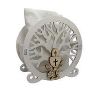 8 pièces arbre de vie en bois avec sachet porte-dragées communion bonbonnière 6,8 cm