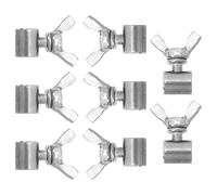 8 Pièces Attaches de Câbles à Serrage Manuel en Acier Inoxydable | Câbles de 2 à 4mm, Fixation Argentée, Surface Lisse, Gréement Industriel, Construction, Voiles D’ombrage