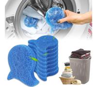 8 pièces Attrape Poils Machine a Laver Ramasse Poils Animaux Boule de Lavage Machine a Laver Réutilisable Attrape poil Convient pour sèche-linge et machines à laver (bleu)
