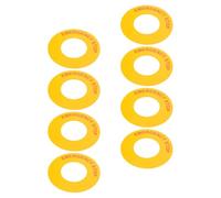 8 Pièces Autocollant de Panneau D'arrêt D'urgence 31mm, 62mm | PP Synthétisé, Application Rapide, Haute Visibilité, pour Boutons de Coupure, Panneaux de Commande