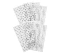 8 Pièces Autocollants de Planification Mensuelle pour Agenda, Calendrier | PVC Noir, Étiquetage des Dates, Pose Facile sans Résidu, pour Carnet de Notes et Scrapbooking