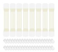 8 pièces bande de lifting du cou élastique respirant bandes de cou anti-rides avec 40 tampons adhésifs bande lifting du visage auto-adhésive respectueuse la peau pour les femmes, couleur