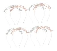 8 Pièces bandeau du nouvel an hair charms hair toppers diadèmes scintillants du nouvel an accessoires pour cheveux bonne année bandeau Décoration de cheveux strass Baluue