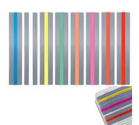 8 Pièces Bandes de Lecture Guidée Dyslexie Outils, Bande de Lecture Surbrillance Colorée Règle de Suivi pour Guider les Lecteurs pour Étudiants Enfants pour Aider à Lire A