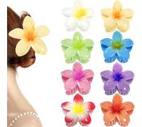 8 PièCes Barettes Cheveux Fille Femme Fleur,Pince à Griffes Fleur Antidérapante,Pinces à Cheveux à Pince à Griffes Colorée,Accessoires de coiffure mignonnes pour Femmes,Filles,Cheveux épais et Fins