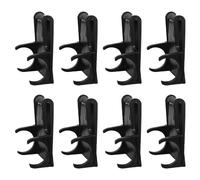 8 Pièces Base de Lampe pour Casque de Soudage, Fixation Noire | Installation Facile, Maintien Stable, Réduit les Vibrations, pour Masque de Soudage et Casque de Chantier
