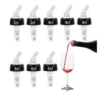 8 Pièces Becs à Liqueur,Bec Verseur pour Bouteilles de 2cl 4 cl 6cl, Doseur Pastis Distributeur de Bouteille Auto-pour, Dosage par Bec, Bec Verseur Plastique, Transparent,pour Le Vin, Cocktail
