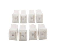 8 pièces blanc toit forme Auto voiture Push-in Type femelle PAL cartouche fusible 20A