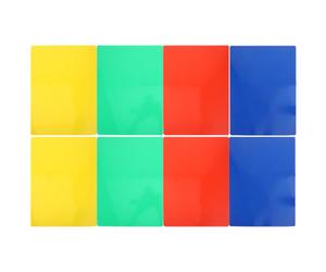8 Pièces Blocs D’écriture en Plastique Double Face et Artistes | Surface Lisse, Couleur Vive Unie, Support Portable pour Stylos et Crayons, Séances D’étude et Conférences