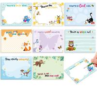 8 Pièces Blocs-Notes Autocollants Animaux Mignons,Notes Autocollantes Inspirants Amusantes Enfants 3×4¿¿,Petits Blocs-Notes Autocollants Sticky Notes Pour École Bureau Rappel Planificateur