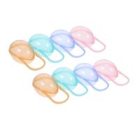 8 Pièces Boîte à Tétines Portable Poignée, Rangement PP | Compatible Plupart des Sucettes, Voyage et Poussette, Garde Accessoires Propres Couleur Aléatoire