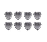 8 Pièces Boîte Cœur en Fer-blanc Argentée Fenêtre Transparente | Coffret Garni, Boîte Dragées Transparente, Boîte Emballage Créative, Boites Présent