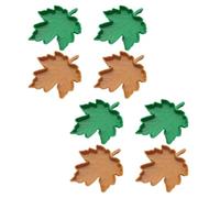 8 Pièces Bol Mangeoire Reptile Feuille D’érable Plastique | Serpent et Grillon, Usage Extérieur et Alimentation en Voyage, Base Stable, Design Réaliste
