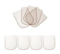 8 Pièces Bonnet de Postiche en Dentelle Marron 5x5, Tissu Fin | Filet Translucide, Effet Presque Invisible, Maintien Stable Toute la Journée, pour Usage Salon et Pro