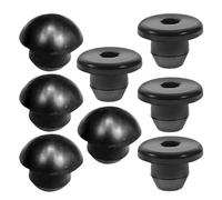 8 Pièces Bouchon de Cric Hydraulique Noir Caoutchouc | Pièce de Rechange pour Vérin de Sol, Bloque Saletés, Usage Atelier Auto et Changement de Roue