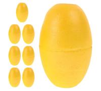 8 Pièces Bouée de Pêche Flottante PVC Jaune pour Kayak et Bateau | Installation Facile, Haute Visibilité, Forme Ovale et Sphérique, Usage Polyvalent, pour Mouillage et Ligne de Traction