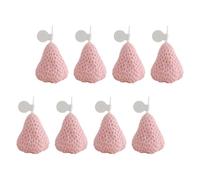 8 Pièces Bougie Aromatique à Fraise, Mini, Paraffine, Rose