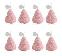 8 Pièces Bougie Aromatique à Fraise, Parfumée, Paraffine, Rose