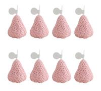 8 Pièces Bougie Parfumée à Fraise Créative Rose en Paraffine