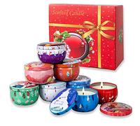 8 Pièces Bougies Parfumées Cadeau de Noël, Bougies Parfumées de Soja pour Femme, Ensemble de Bougies d'aromathérapie pour Noël, Anniversaire, Saint Valentin, Bain, Yoga 2.5 Oz