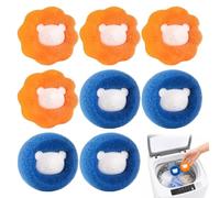 8 Pièces Boule Anti Poils Machine A Laver, Attrape Poils Machine A Laver | Piège Les Poils Efficacement, Réutilisable Et Durable, Protégez Vos Vêtements, Protège La Machine