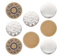 8 Pièces Boutons de Réglage pour Taille de Jean, Alliage