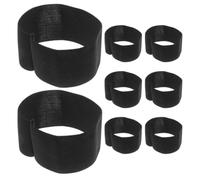8 Pièces Brassard de Deuil Noir Élastique Réglable | Polyester, Maintien Stable, Usage Polyvalent, pour Clubs Sportifs et Fitness, Modèle Mixte Hommes Femmes