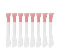 8 Pièces Brosse en Silicone pour Masque Facial Double Tête, Blanc | Applicateur Léger, Nettoyage Facile, Répartition Uniforme, Usage Maison ou Voyage, pour Masque D’argile
