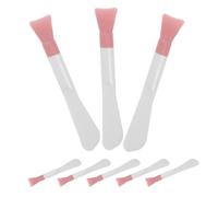 8 Pièces Brosse Masque Silicone Double Tête, Applicateur | Répartition Uniforme, Doux Peau, Usage Maison et Voyage, pour Masque Facial
