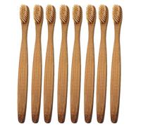 8 Pièces Brosses à Dents Soin Buccal, Biodégradables, en Bambou | Design Ergonomique, Matière Bambou, Usage Maison ou Voyage, pour Hygiène Quotidienne
