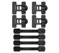 8 Pièces Cabinet De Réfrigérateur Noir, Armoire Pour Enfants Lock De Sécurité, Verrouillage De Sécurité Du Réfrigérateur, Dispositif De Sécurité Des Tiroirs, Serrure De Protection De L'Armoire.