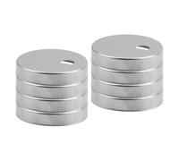 8 Pièces Cache-charnières de Toilette, Finition Lisse Argenté | Cache Vis Apparentes, Entretien Facile, Technologie Anti-traces, Accessoire Salle de Bain pour Toilettes