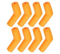8 Pièces Cache du Levier de Changement en Silicone Orange | Surface Texturée, Amortit les Vibrations, Protège le Sélecteur, pour Conduite sous Pluie et Chemins